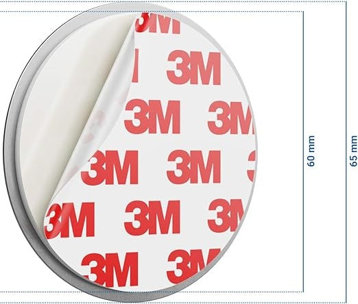 2 STUKS BEVESTIGINGS STICKER MET MAGNETISCH PLAATJE